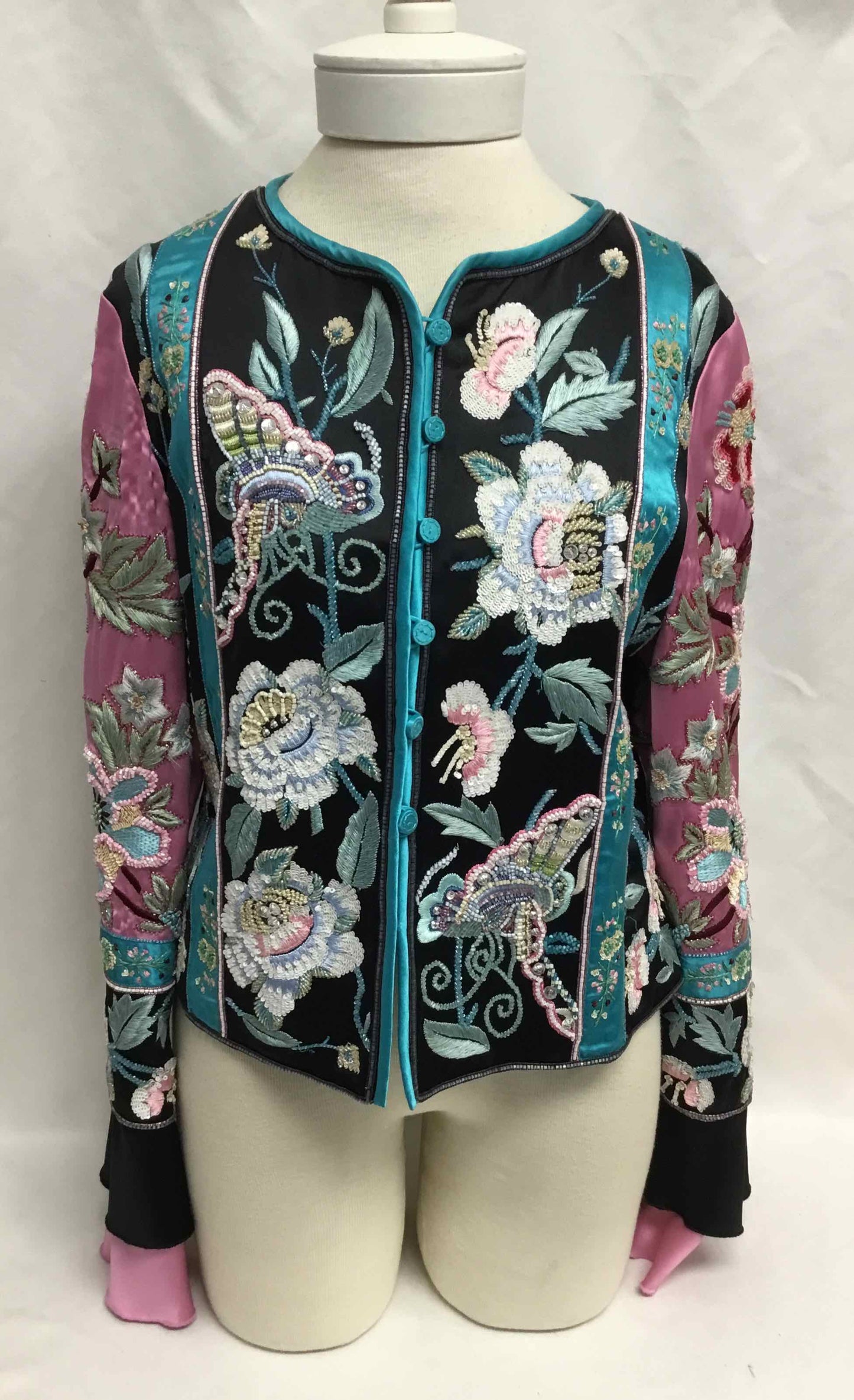 Valentino 2006 Runway Silk Embroidered Jacket