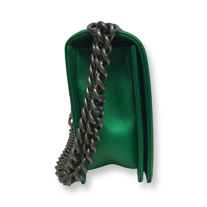 Chanel Metallic Green Boy Bag