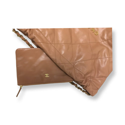 Chanel 22 Camel Medium Shoulder Bag