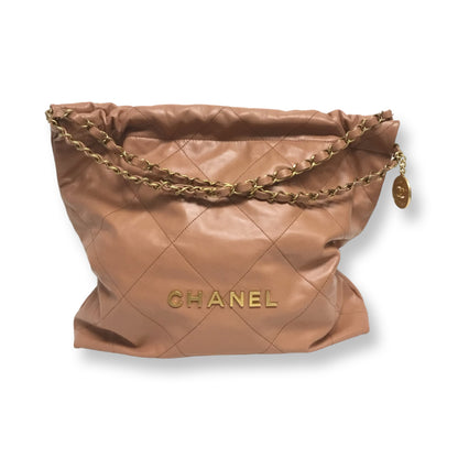 Chanel 22 Camel Medium Shoulder Bag