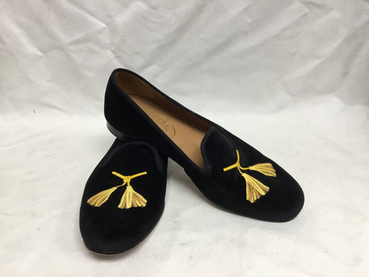 Stubbs & Wootton Black Velvet Loafers