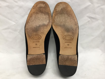 Stubbs & Wootton Black Velvet Loafers