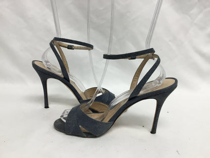 Manolo Blahnik Blue Denim Sandals