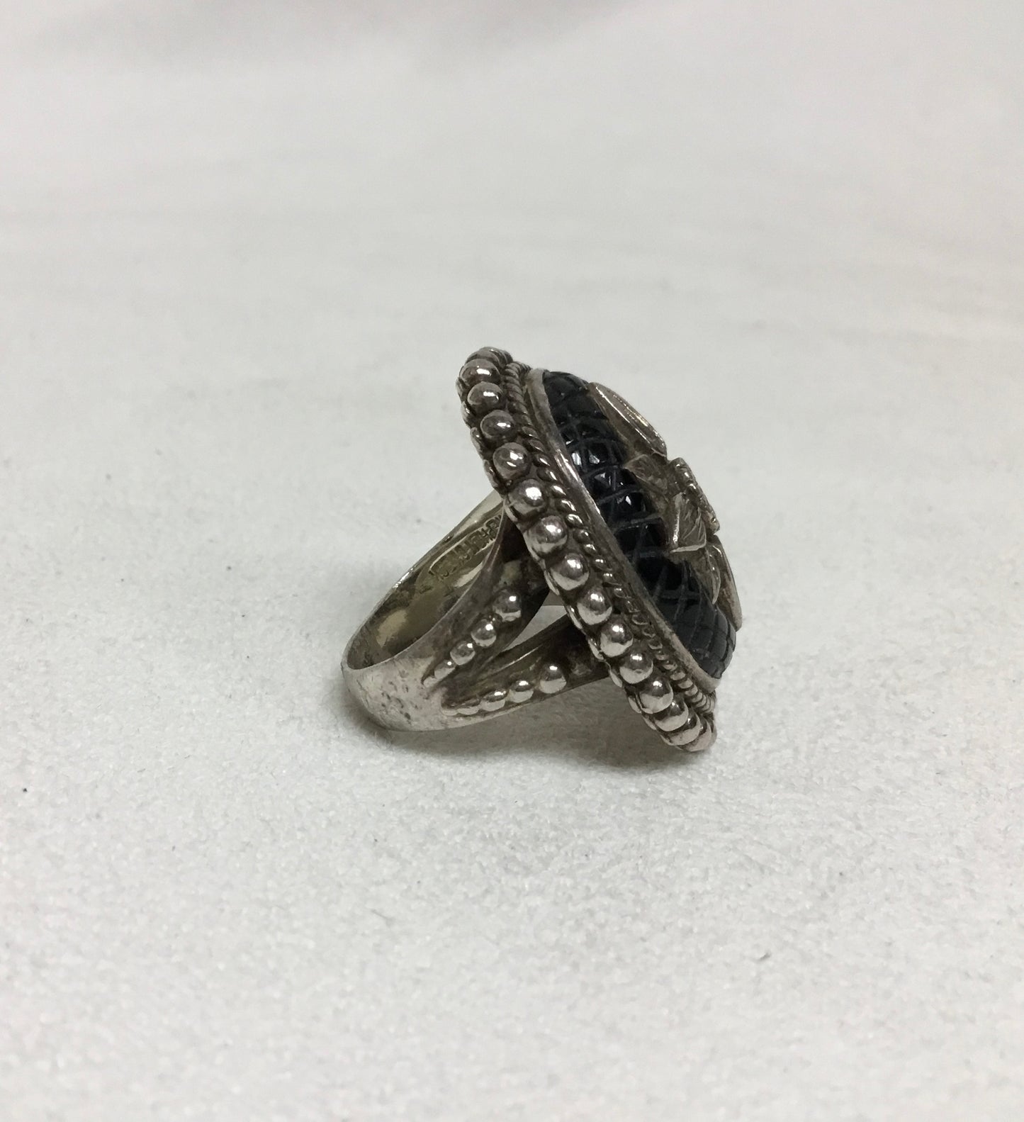 Stephen Dweck Silver Engraved Ring