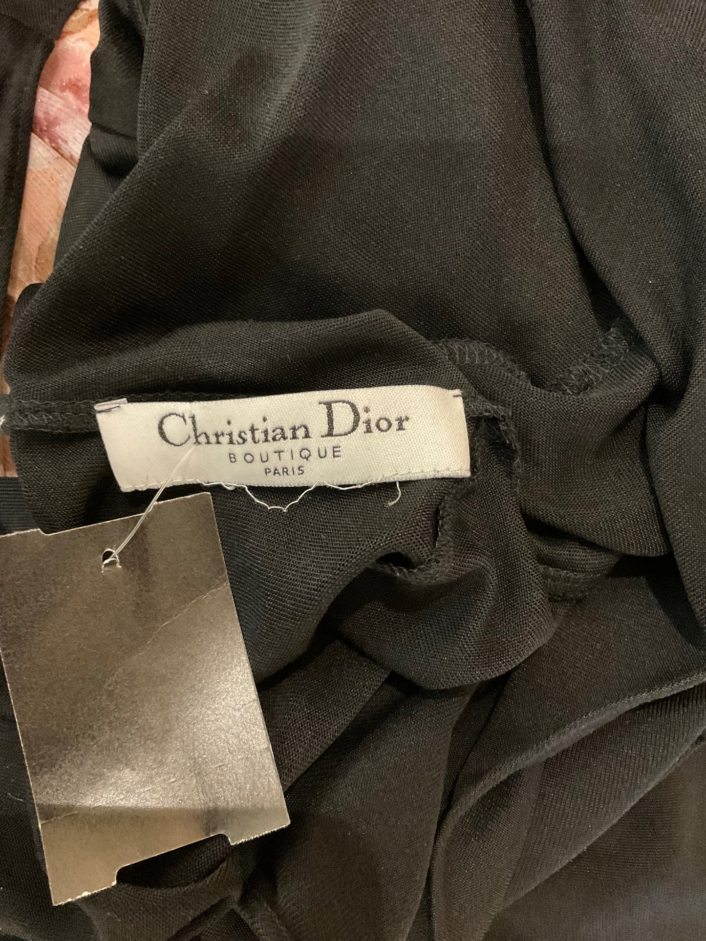 Dior Black Silk Sleeveless Cocktail Dress