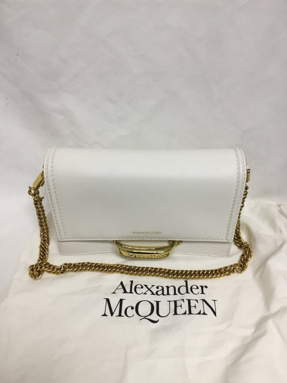 Alexander McQueen White Leather Crossbody Bag