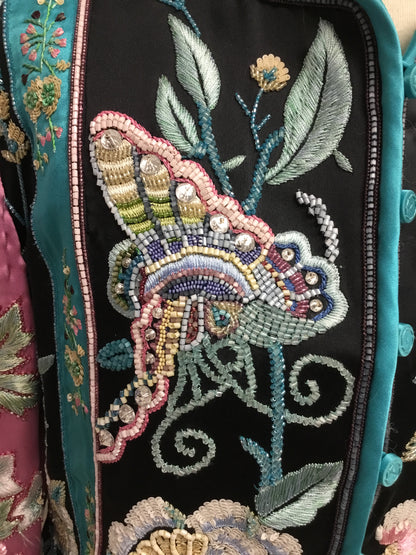 Valentino 2006 Runway Silk Embroidered Jacket