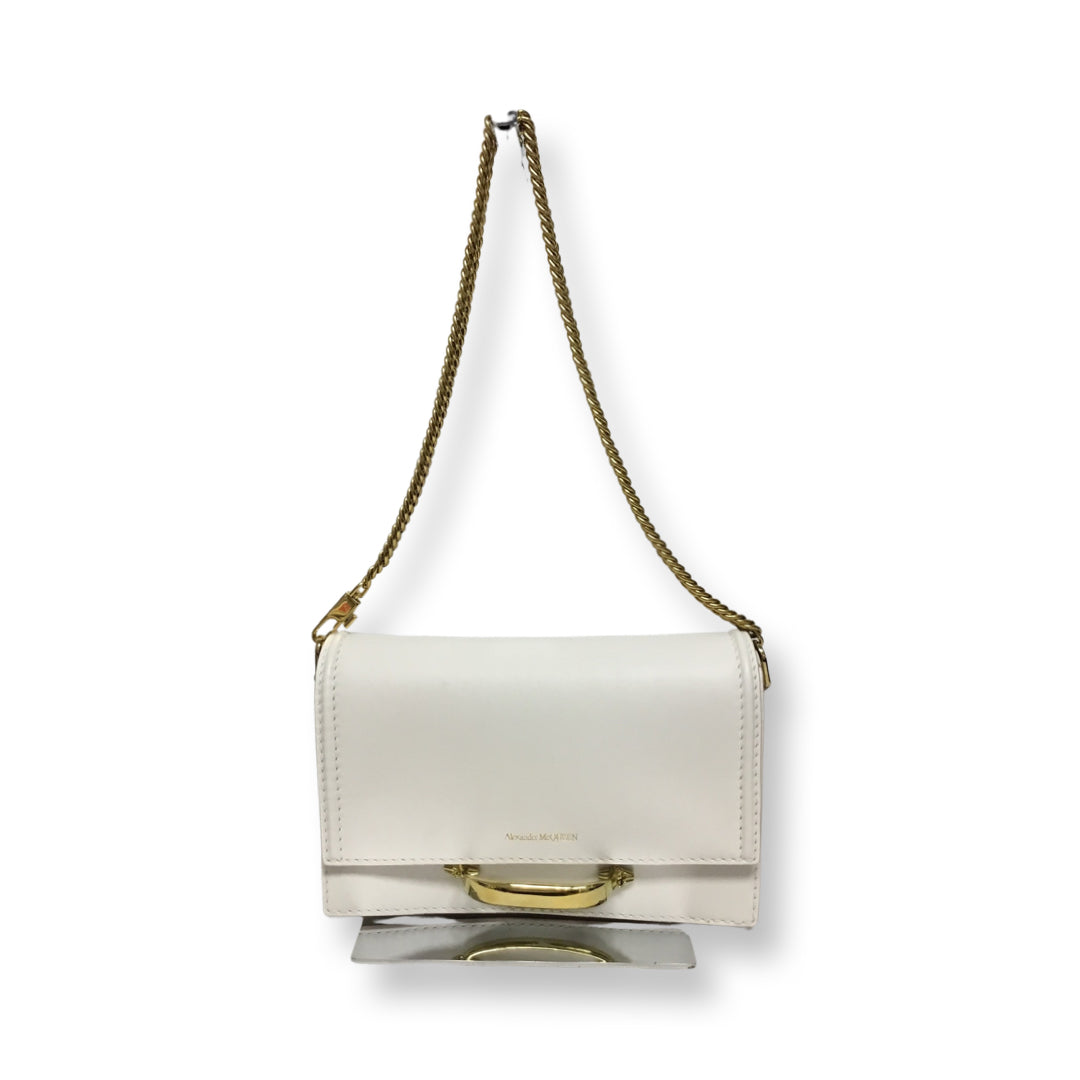 Alexander McQueen White Leather Crossbody Bag
