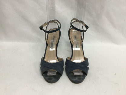 Manolo Blahnik Blue Denim Sandals