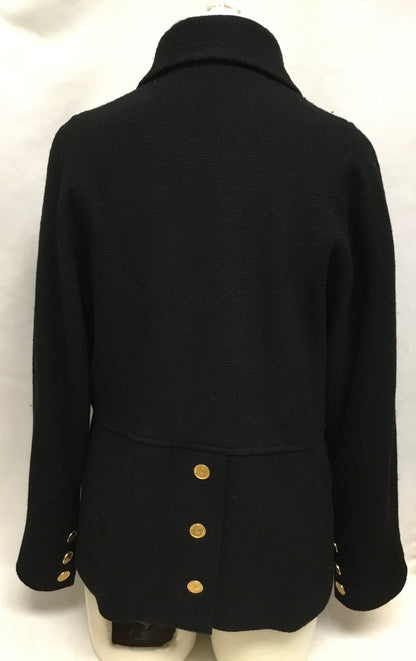 Chanel Black Wool Jacket & Skirt Suit